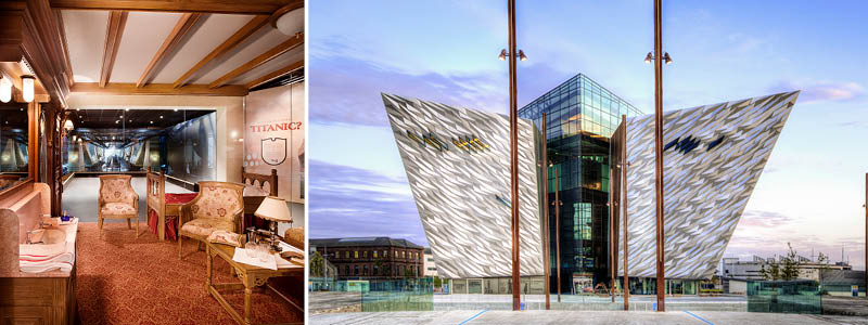 Titanicmuseet i Belfast p resa till Irland.