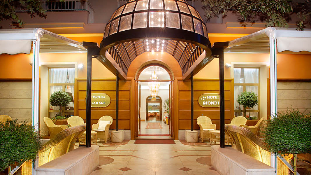 Det 4-stjrniga hotell Biondi i Montecatini Terme, resa till Italien.