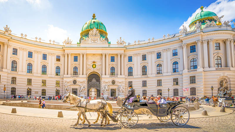 Belvedrepalatset i Wien, sterrike.