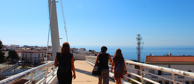 Promenad i Nerja i Spanien.