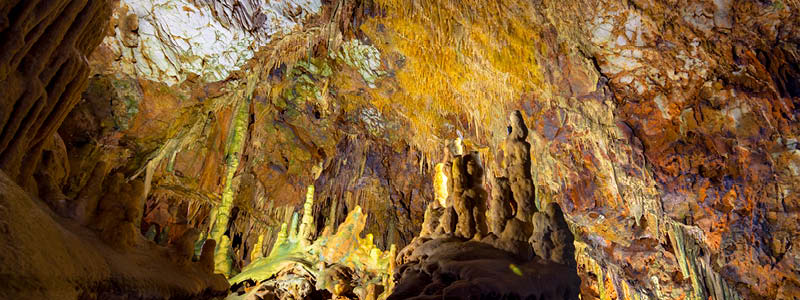 Diros Caves i Grekland.