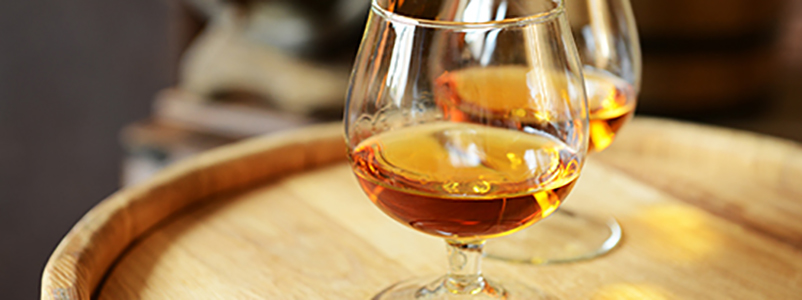 Irländsk whiskey på en whiskeyprovning på Irland.