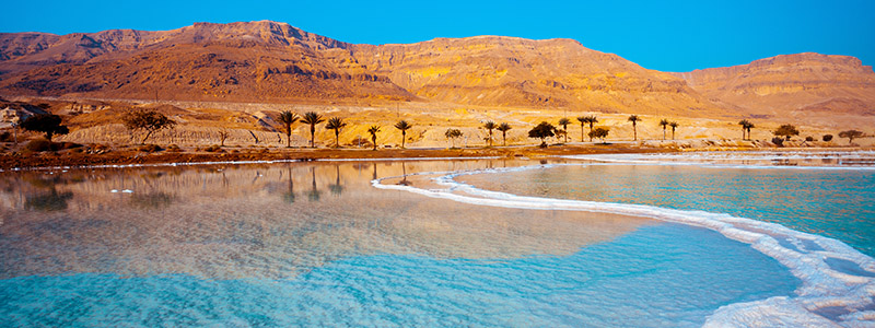 Döda havet i Israel.