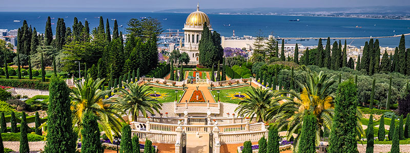 Bahai Garden i Israel.