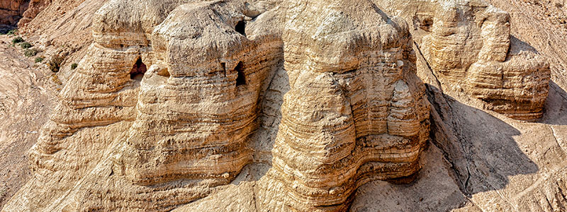 Grottorna i Qumran i Israel.