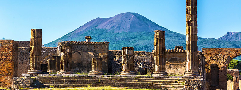 Pompeji och Vesuvius
