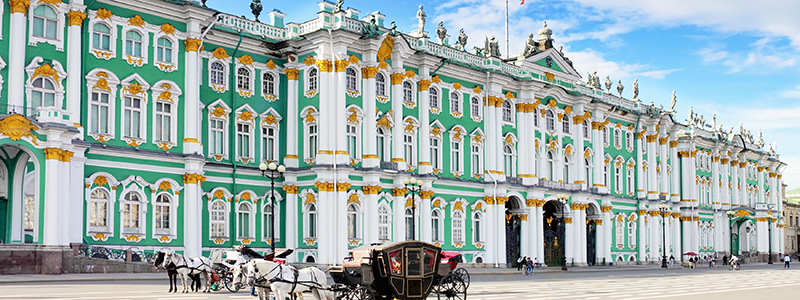 Vinterpalatset i Sankt Petersburg, Ryssland.