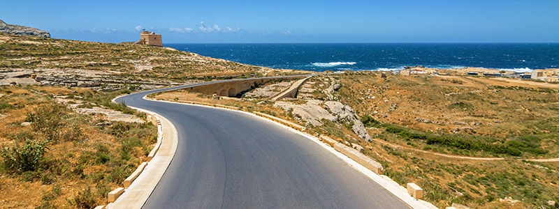 Gozo - Vägen till Dwerja i Israel.