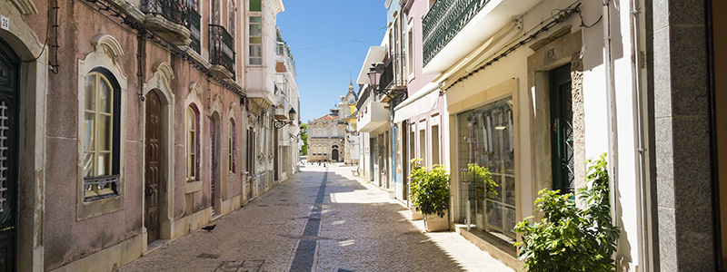 Gamla stan i Faro, Portugal.