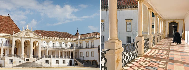 Det gamla universitetsbyggnaderna i Coimbra, Portugal.