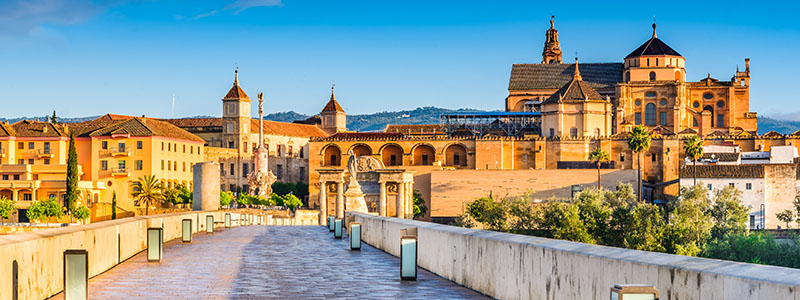 Vackra La Mezquita-moskén i Córdoba, Spanien.