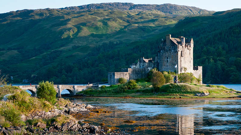 Eilean Donan Castle i det skotska hglandet, Skottland.