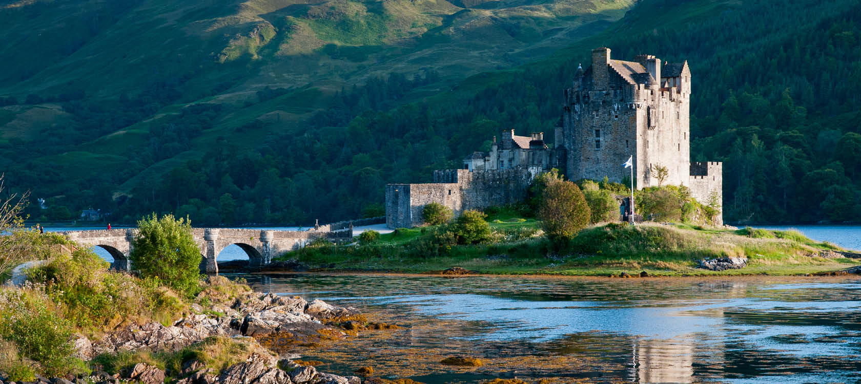 Eilean Donan Castle i det skotska hglandet, Skottland.