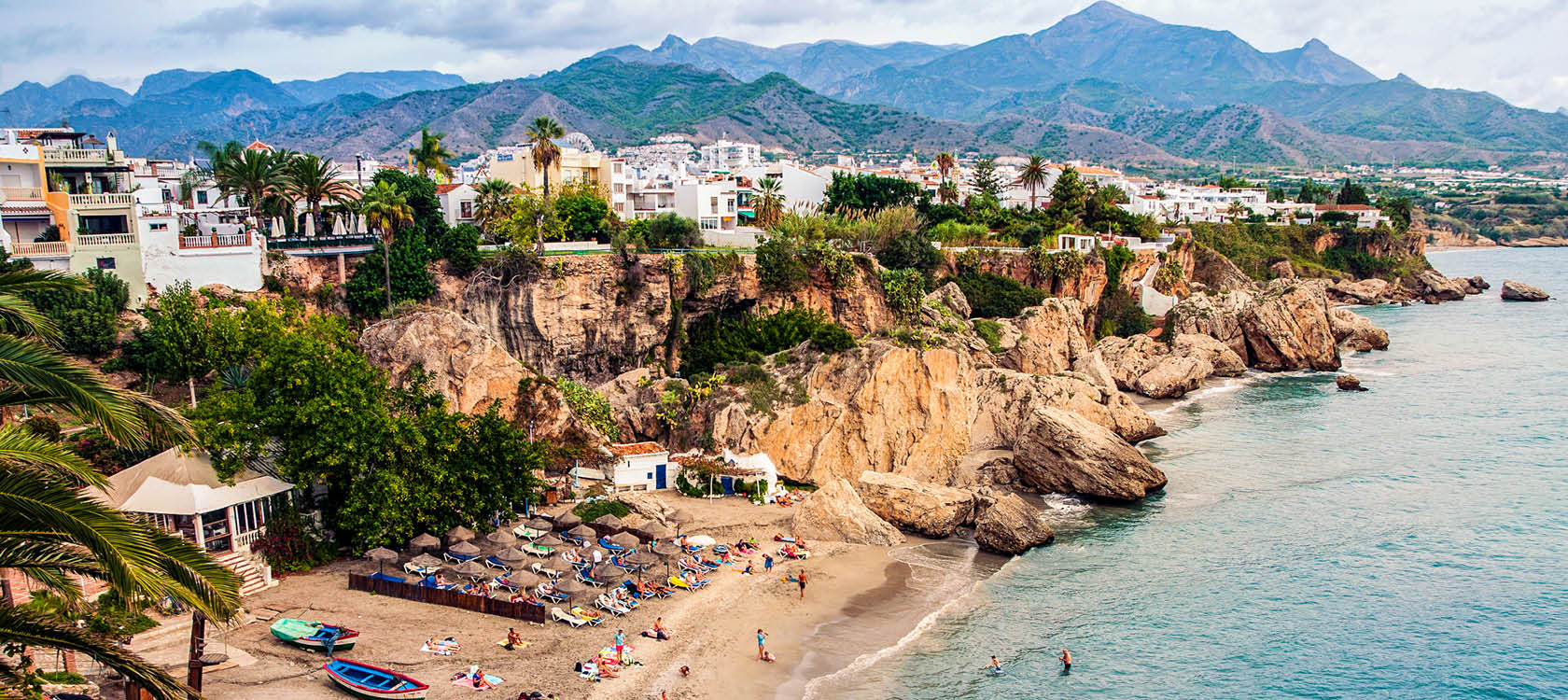 Strand i Andalusien i Spanien.