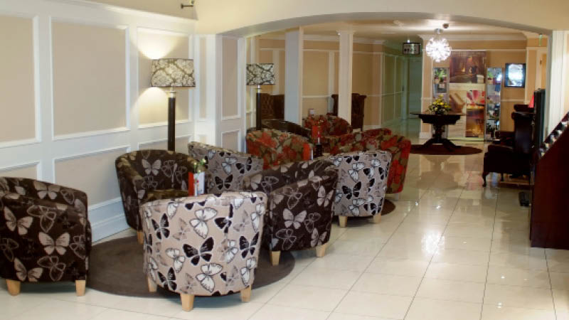 Killarney Court Hotels foaj, ett hotell som ligger i Killarney p Irland.