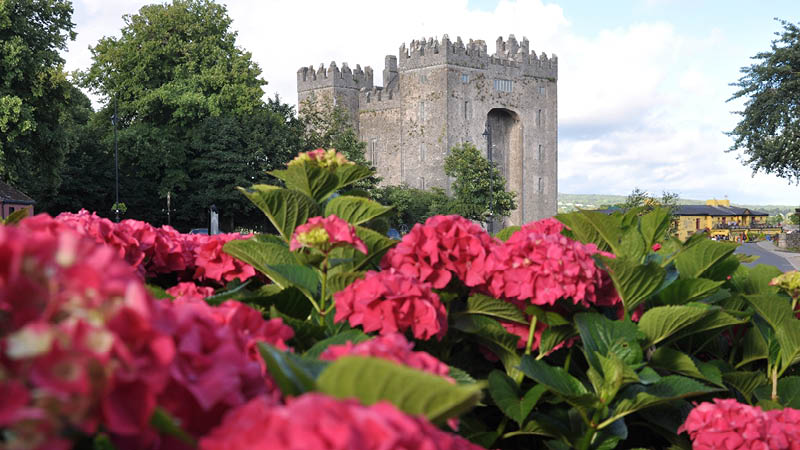 Medeltida slott p Irland.