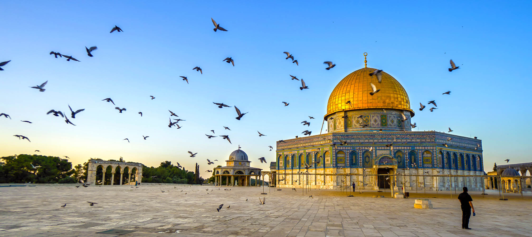 Kupolen i Jerusalem p resa till Israel.