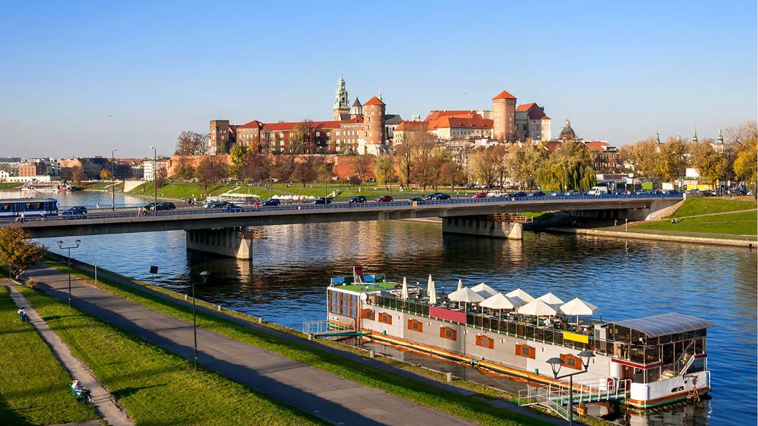 Fstningen p Wawelberget i Krakow