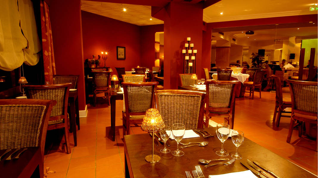 Middagsrestaurang p det fyrstjrniga hotellet vora Hotel, Portugal. 