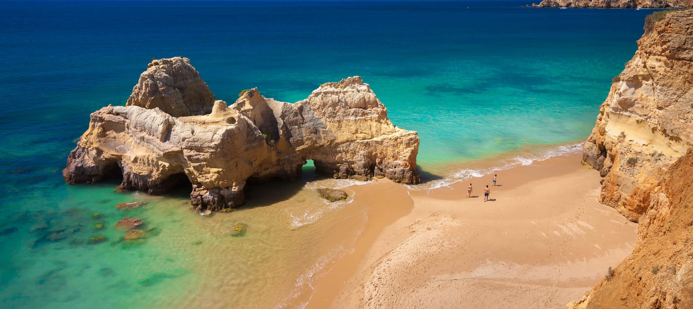 algarvekusten med sandstrand, portugal